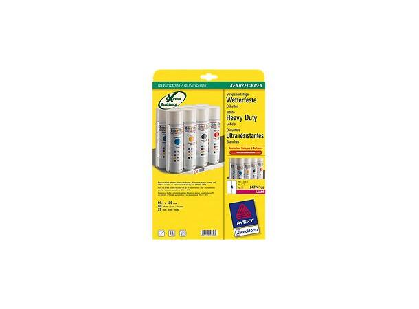 Avery polyesterlabel 99,1x38,1 L7063 (25) 